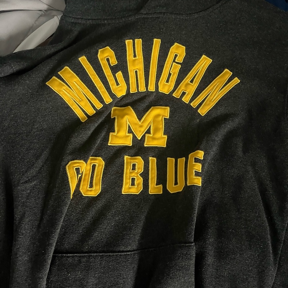 Collection B Dark Gray Hoodie with Yellow Lettering